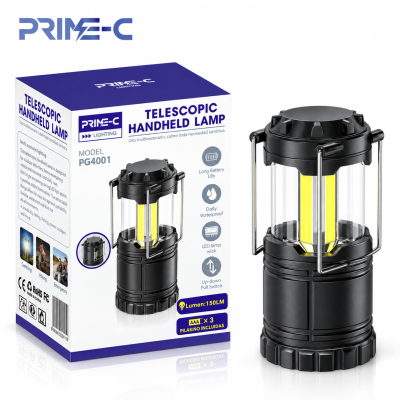Lámpara LED Telescópica para Camping PRIME-C PG4001 – 150 lm, Portátil