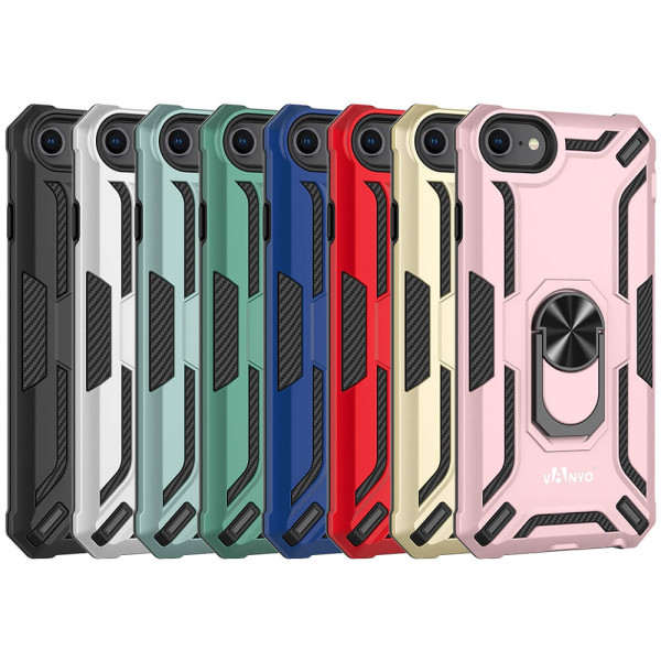 Estojo militar rígido à prova de choque com anel para iPhone 6 / 7 / 8