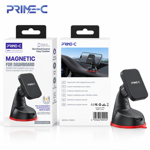 Soporte Coche con Ventosa Magnetica PC8310