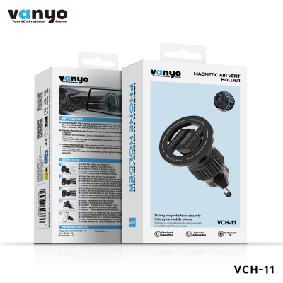 Soporte Magnético para Móvil de Coche VANYO VCH-11 – Rejilla de Ventilación, Compatible con MagSafe, Imán Potente