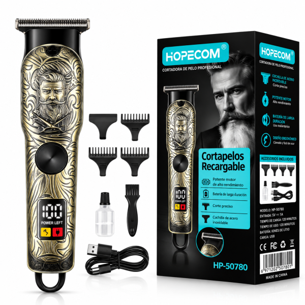 Cortador de Pelo Electricon con Luz HP-50780