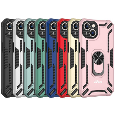 Military Rigid Shockproof Case with Ring for iPhone 13