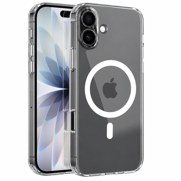 Funda Magnético Transparente Para iPhone 17