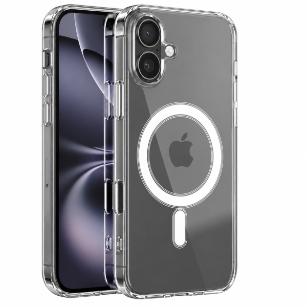 Transparent Magnetic Case For iPhone 16