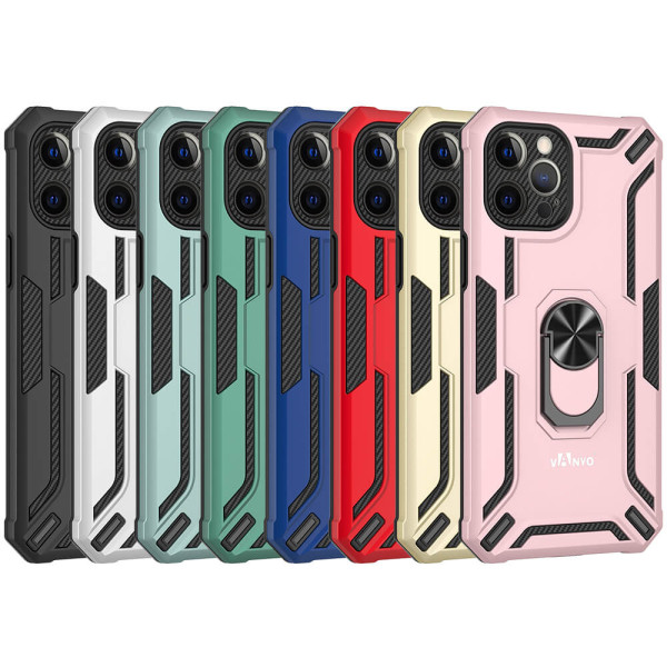 Military Rigid Shockproof Case with Ring for iPhone 12