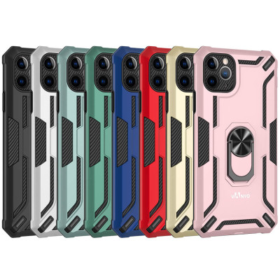 Estojo militar rígido à prova de choque com anel para iPhone 11 Pro Max