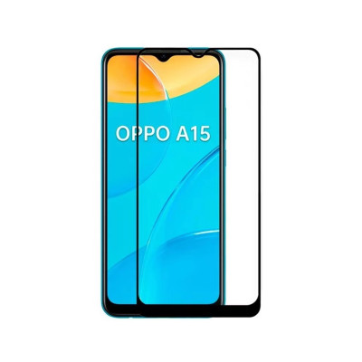 Tempered Crystal Protector Full Glue Anti-Estatic 9H for Oppo A15 / A15S / A35