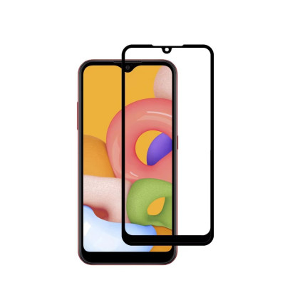 Protector Cristal templado Full Glue Anti-Estatico 9H para SamSung Galaxy A01