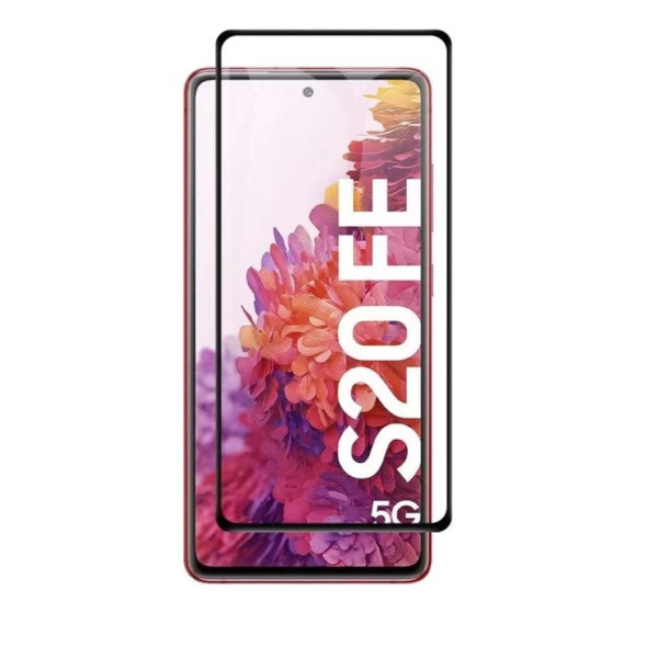 Cola Full Anti-Static 9H de vidro temperado para Samsung Galaxy S20 FE