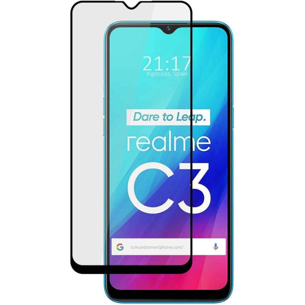 Protetor Eletrostatico modelo Full Glue Anti-Estatic 9H para REALME C3