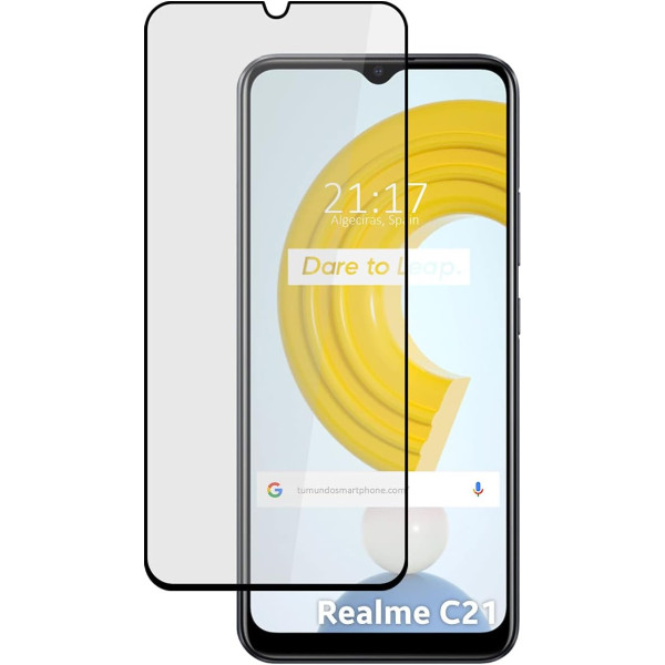 Protector Electrostatica Full Glue Anti-Estatico 9H para REALME C21-C22