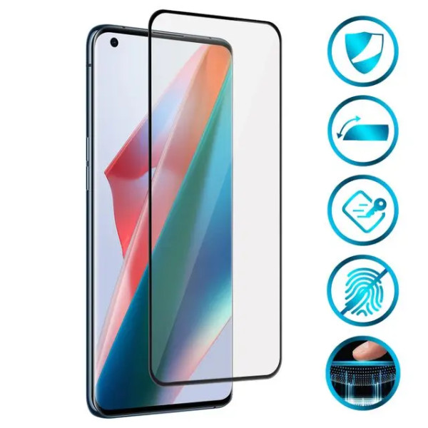 Vidro temperado Full Glue Anti-Static 9H para Oppo Find X3 / X3 Pro