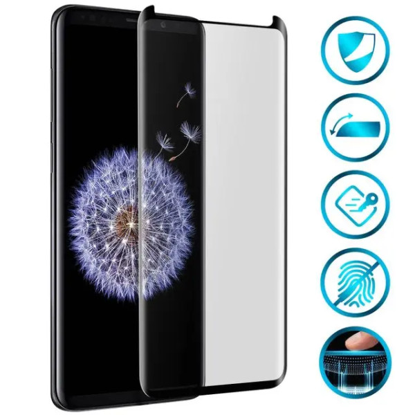 Cristal templado Full Glue Anti-Estatico 9H para Samsung Galaxy S8 Plus Negro