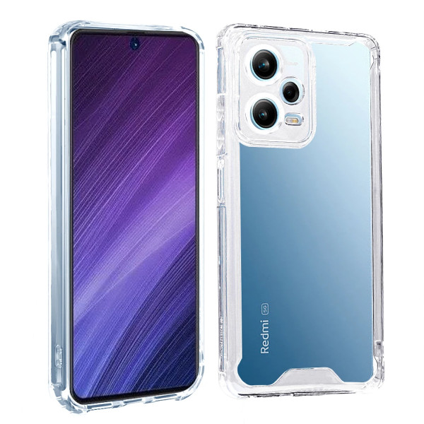 Estojo rígido antichoque transparente para XiaoMi Redmi Note 12 Pro Plus