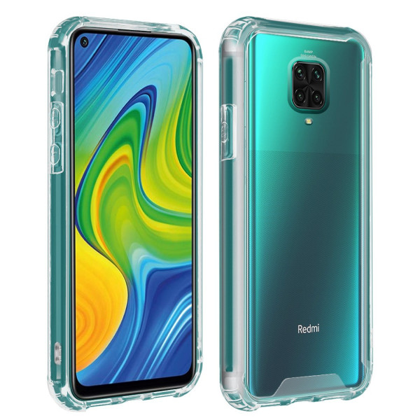Estojo rígido antichoque transparente para Xiaomi Redmi Note 9 Pro / 9S