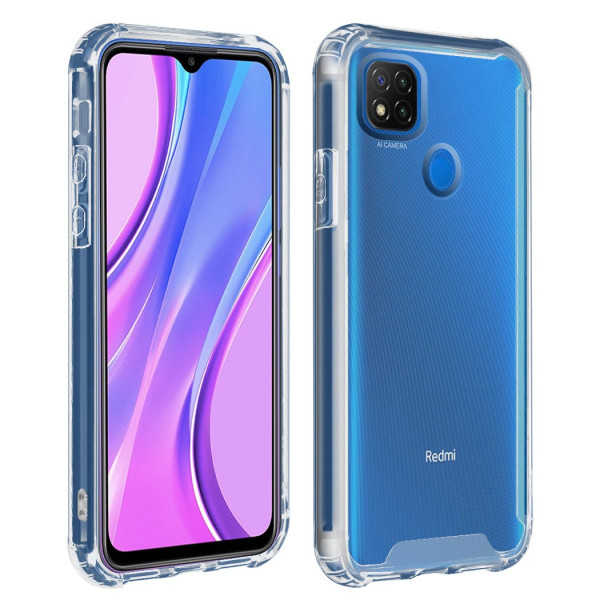 Estojo rígido transparente à prova de choque para Xiaomi Redmi 9C / 10A