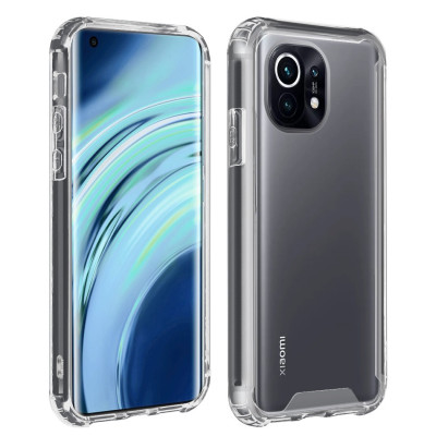 Estojo rígido transparente à prova de choque para Xiaomi Mi 11