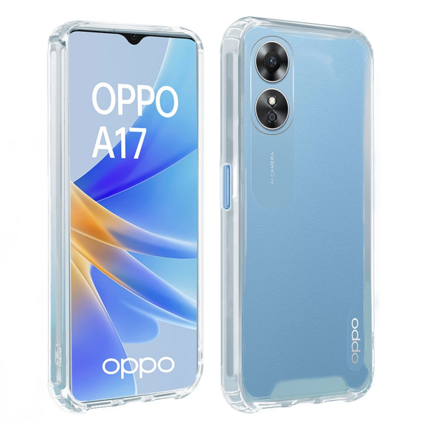 Funda Rígida Transparente Antigolpe Para Oppo A17