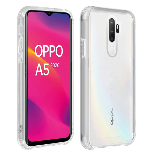 Transparent Anti-shock Hard Case For Oppo A5 2020 / A9 2020