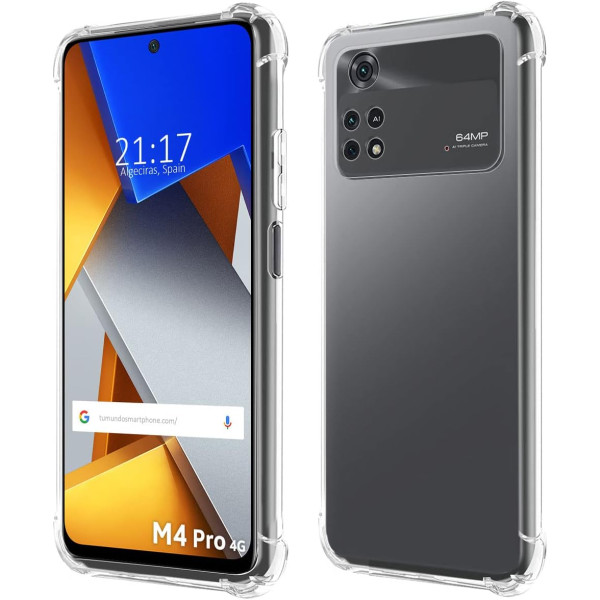 Transparent Anti-shock Hard Case for Xiaomi PocoPhone M4 Pro 4G