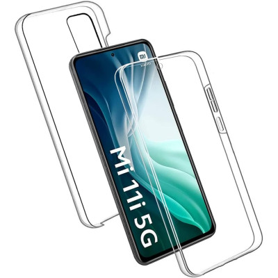 Capa transparente dupla face para Xiaomi Redmi K40 / Mi 11i / Poco F3