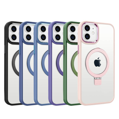 Magnetic Case for iPhone 11 with Metal Stand