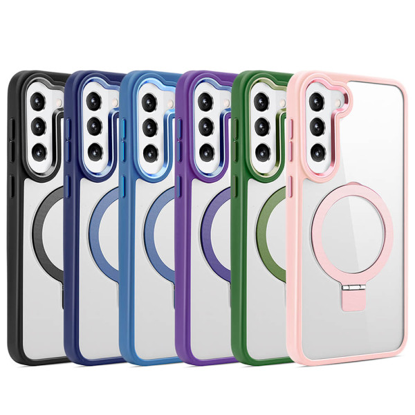 Estojo magnético para Samsung S23 Plus com suporte de metal
