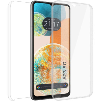 Estojo transparente frente e verso para Samsung A23