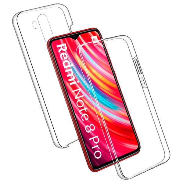 Double-sided Transparent Case for Redmi Note 8 Pro