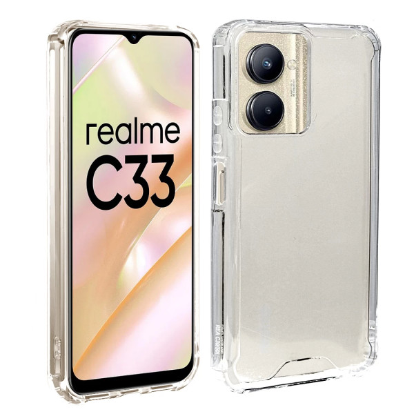 Funda Rígida Transparente Antigolpe Para Realme C33