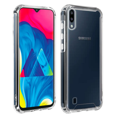Estojo rígido transparente à prova de choque para Samsung Galaxy A10 / M10