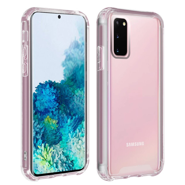 Estojo rígido transparente à prova de choque para Samsung Galaxy S20