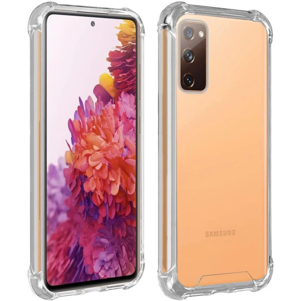 Estojo rígido transparente à prova de choque para Samsung Galaxy S20 FE