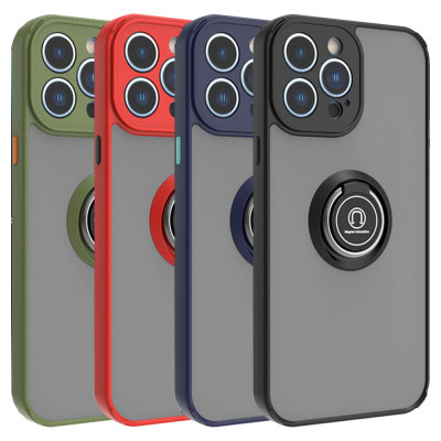 Funda Mate Translúcido Soporte Anillo iman 360 Grados para Samsung Galaxy A32 4G