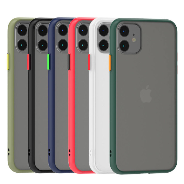 Funda Mate translucida antideslizante para iPhone 11